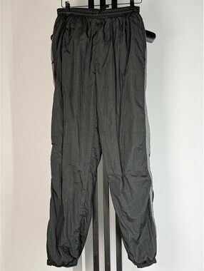 Givenchy Track Pants Men's Large Black Nylon Windbreaker Vintage 80s 90s Joggers
